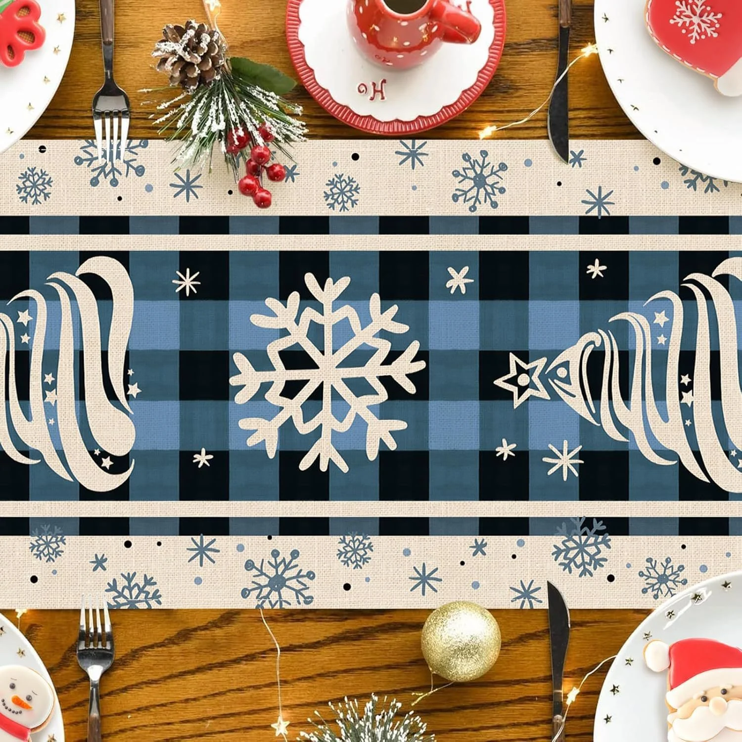 Christmas Trees Merry Xmas Table Runner - Image 8