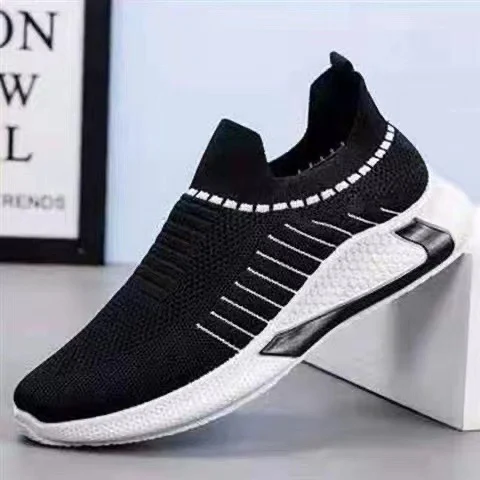 Fashion Mesh Sock Shoes with Striped Design Men Outdoor - Image 6