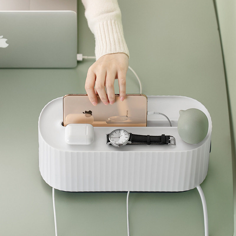 Power Strip Wire Case Cable Storage Box Anti Dust