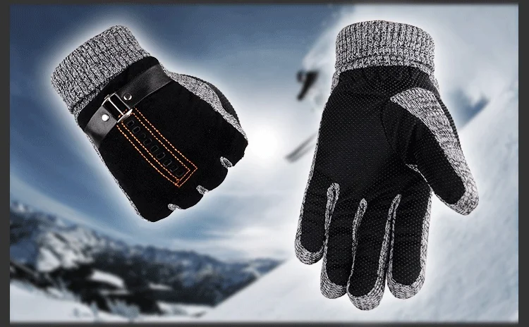 Gloves Men Winter Cycling Leisure Pigskin - Image 5