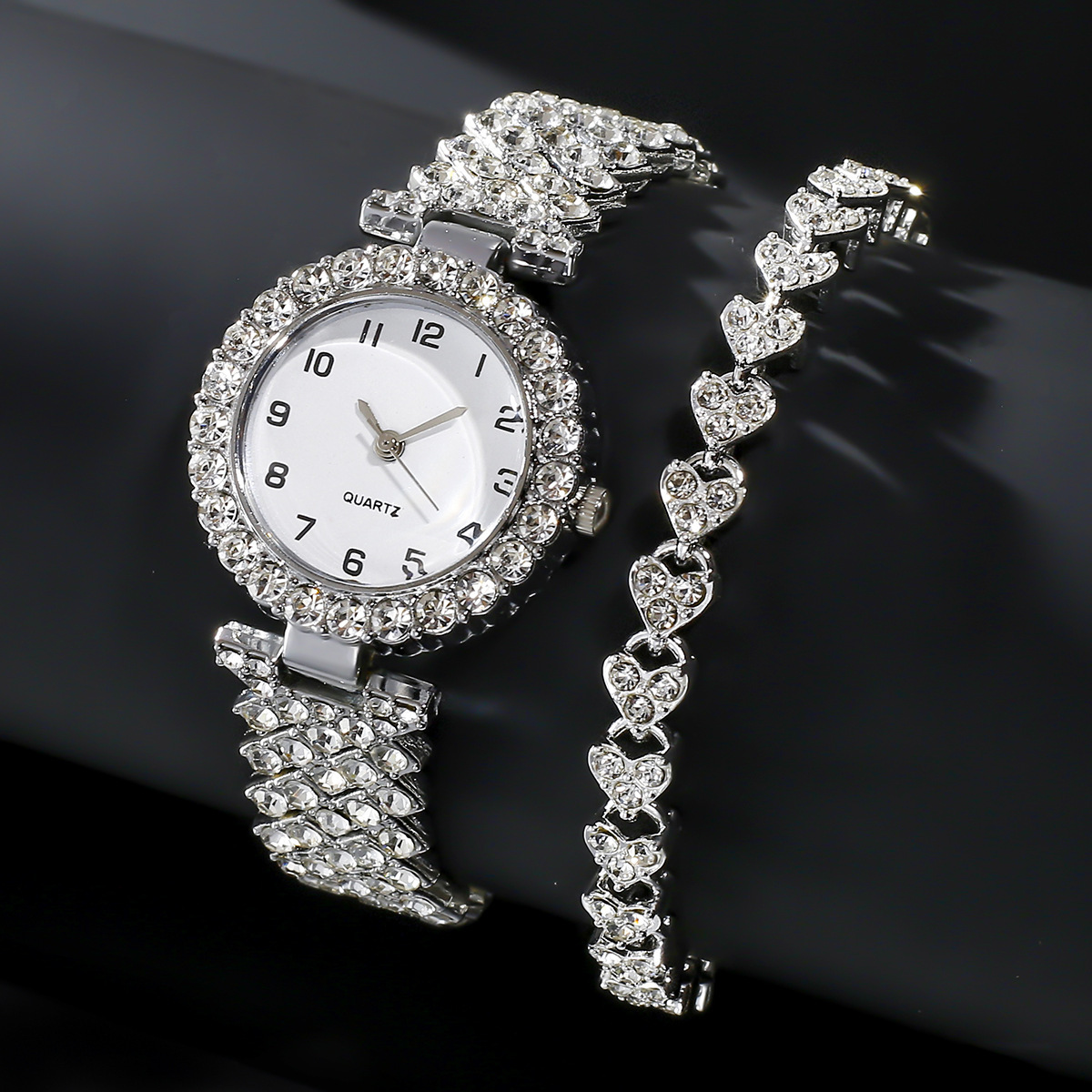 Fashion Jewelry 2pcs Luxury Fashion Women Watch Set - Image 2