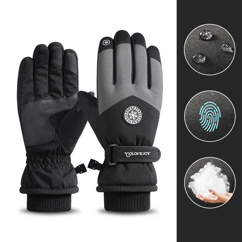 Snowflake Cartoon Print Gloves Winter Touchscreen - Image 9