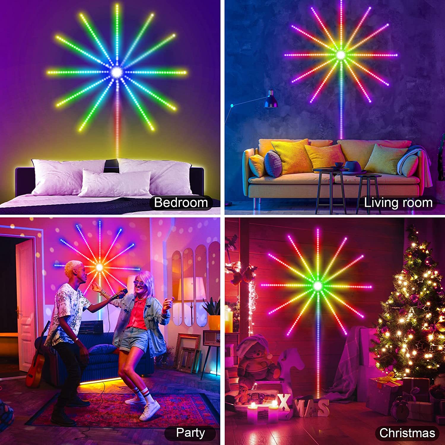 Firework Lights LED Strip Music Sound Sync Color - Image 6