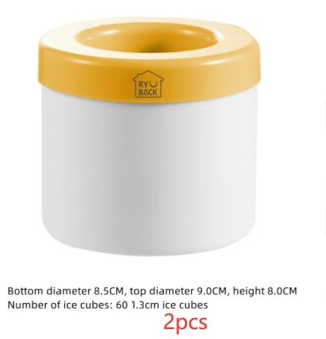 Portable 2 in 1 Ice Bucket Mold with Lid Space Saving - Image 10