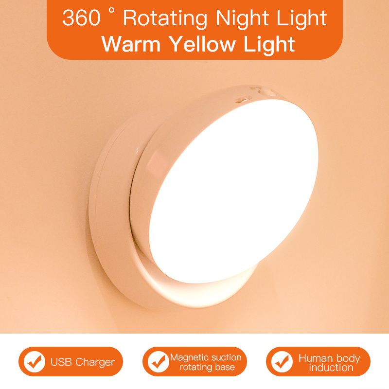 Rotating Motion Sensor Night Light – Wireless, for Closets & Hallways - Image 5