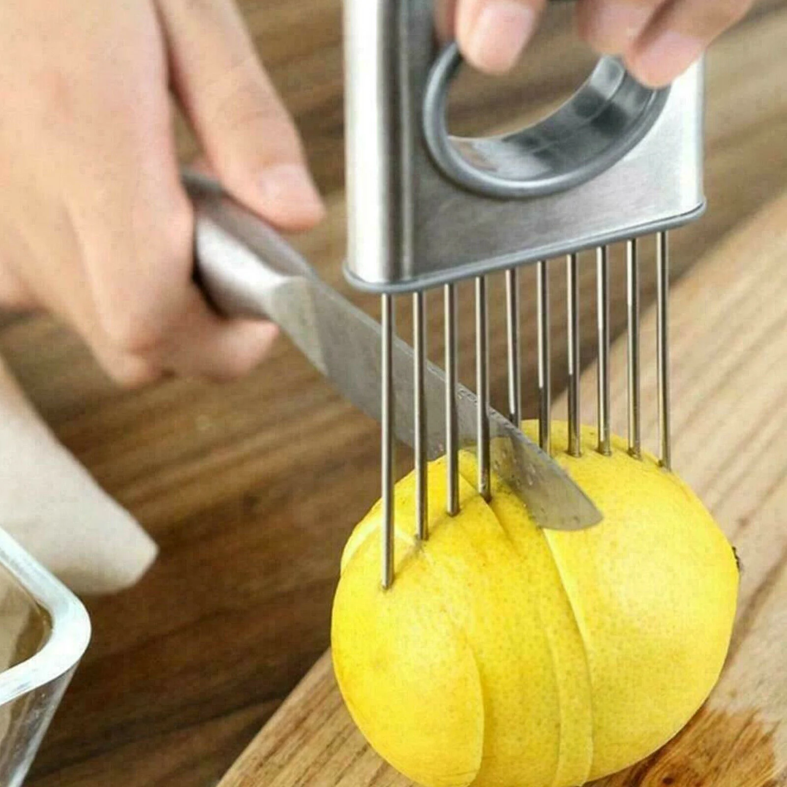 Onion Holder Slicer Vegetable Tools Tomato Cutter - Image 3