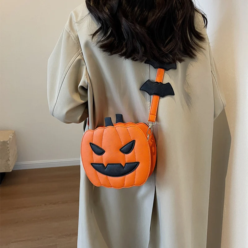 Halloween Bags Funny Pumpkin Cartoon Shoulder Crossbody - Image 3