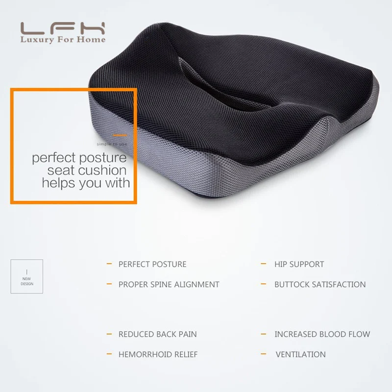 Coccyx Orthopedic Comfortable Memory Foam Chair Car - Image 6