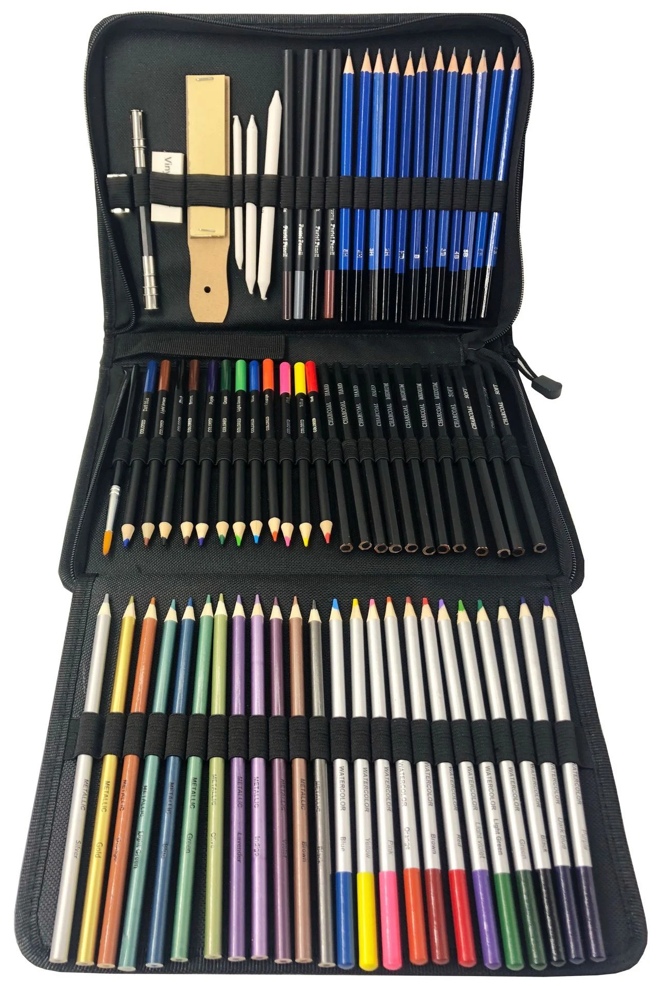 Sketch Drawing Color Pencil Set Charcoal Art Brush Set - Image 3