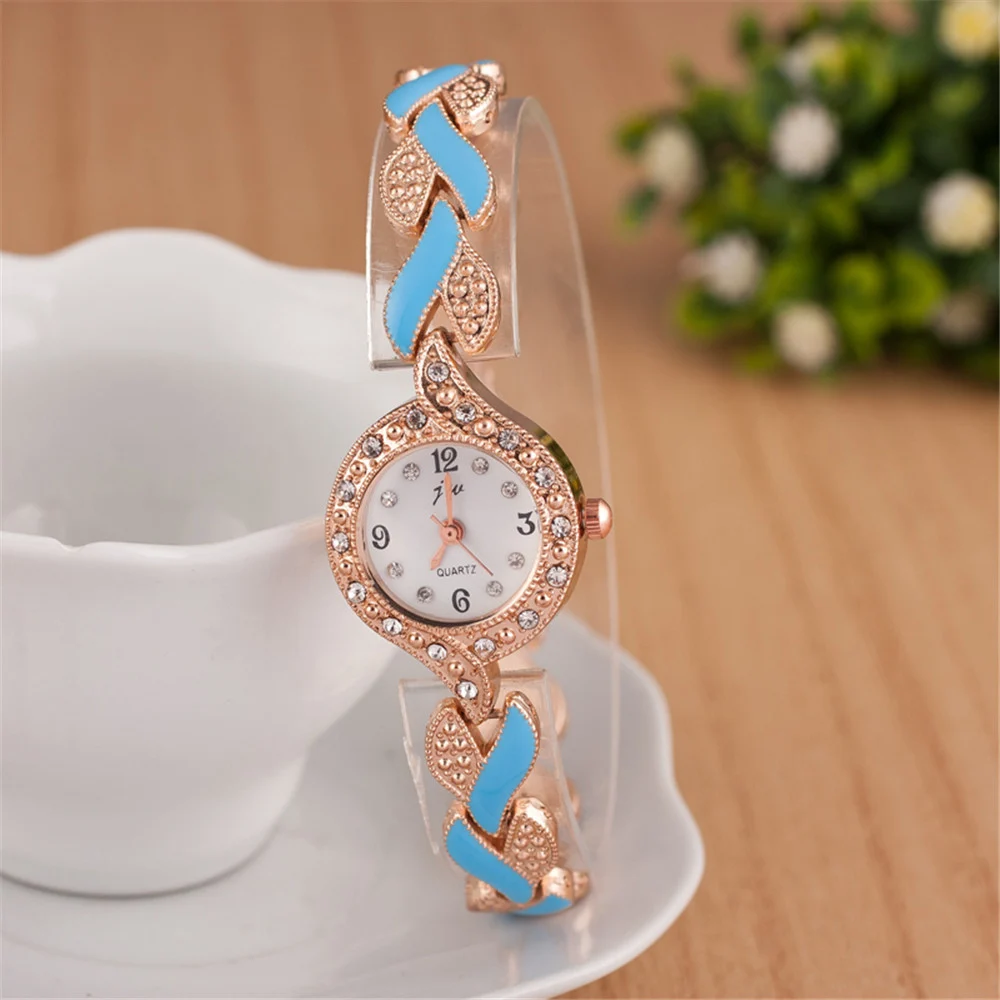 Leaf bracelet quartz wrist watch - Image 9