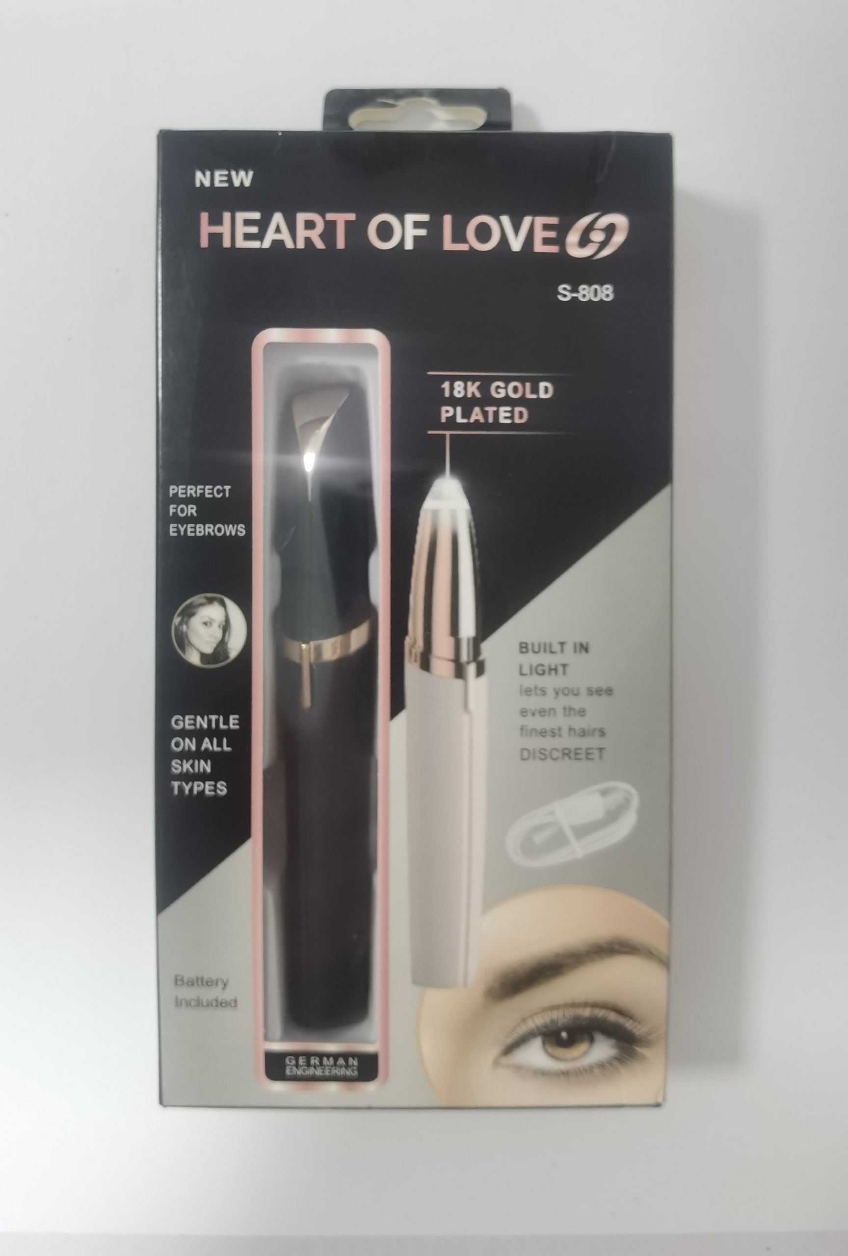 Mini Electric Eyebrow Trimmer Lipstick Brows Pen Hair - Image 2