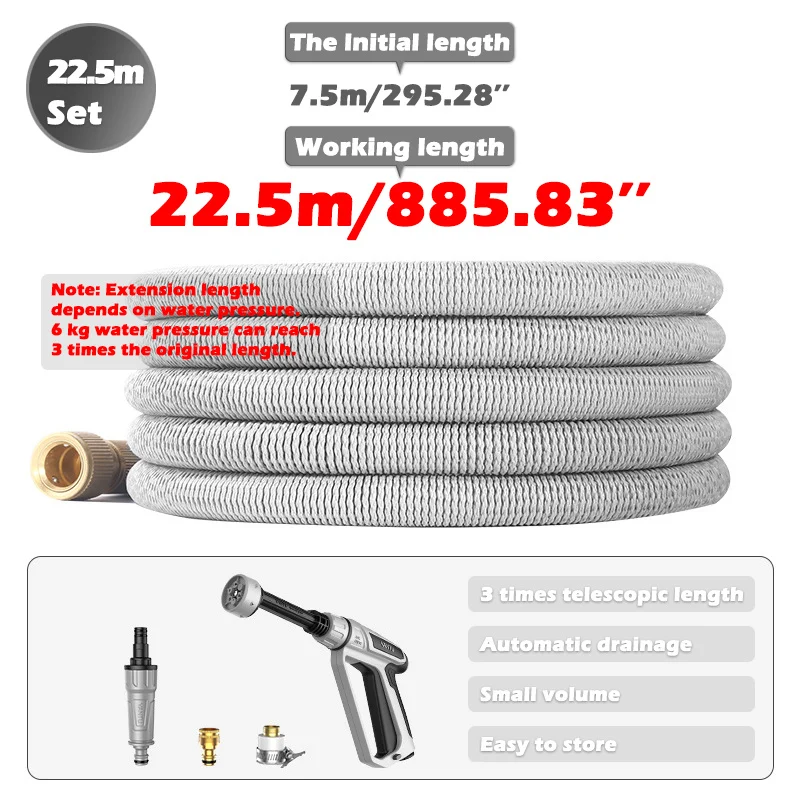 Telescopic hose hose nozzle set water gun - Image 6