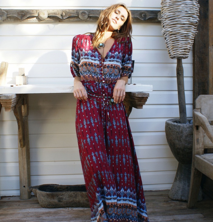 Women Beach Boho Maxi Dress - Image 4