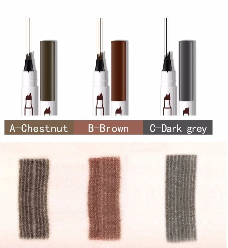 Waterproof Natural Eyebrow Pen Four-claw Eye Brow Tint - Image 10