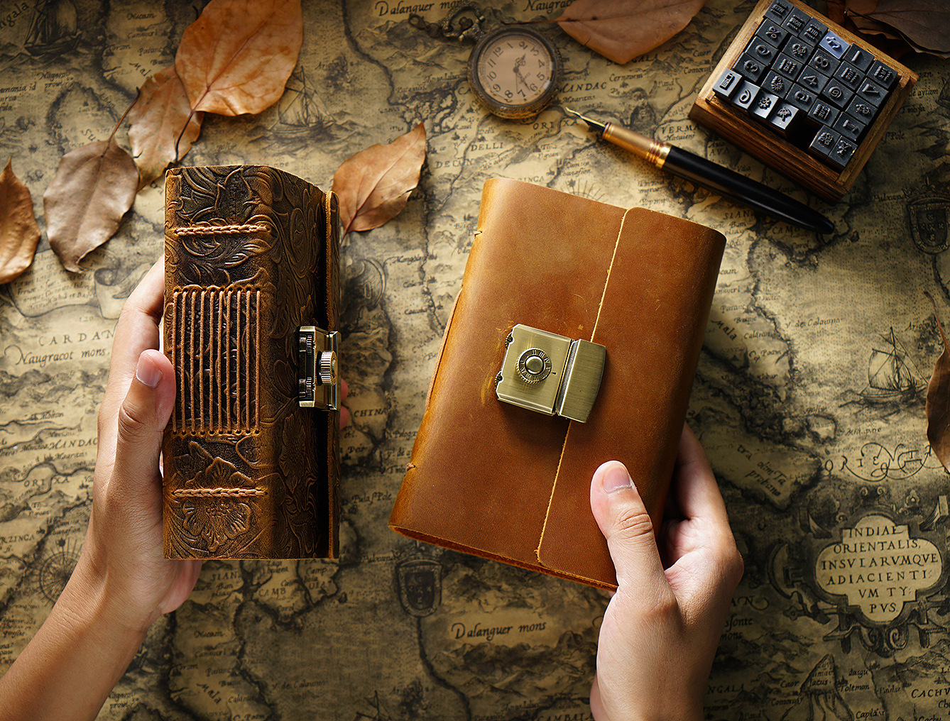 Vintage Journal Journal Cowhide Notebook - Image 4