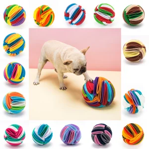 Foldable Dog Snuffle Ball Dog Training Toys Increase IQ