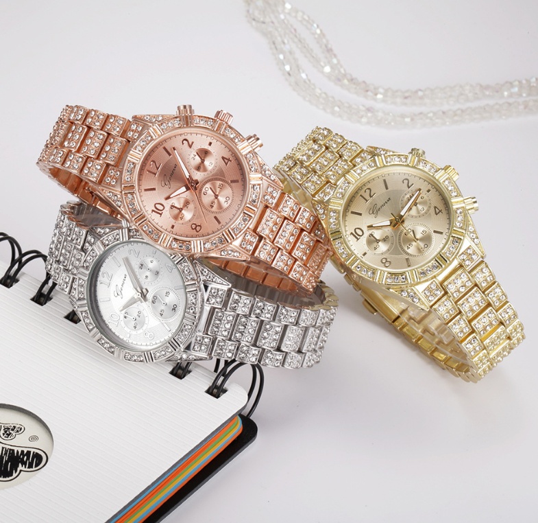 Women Crystal Quartz Analog Wrist Watch Fashion - Image 2