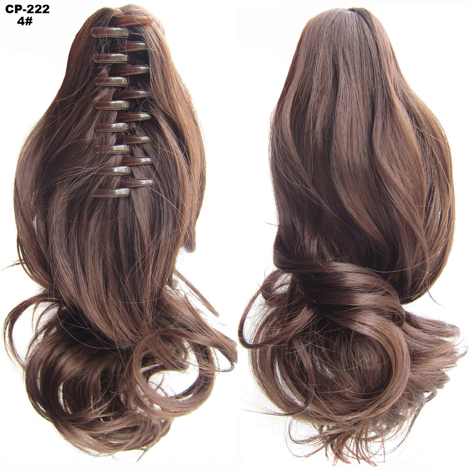 Long Wave Ponytail Wrap Around Ponytail Clip in Hair - Image 10