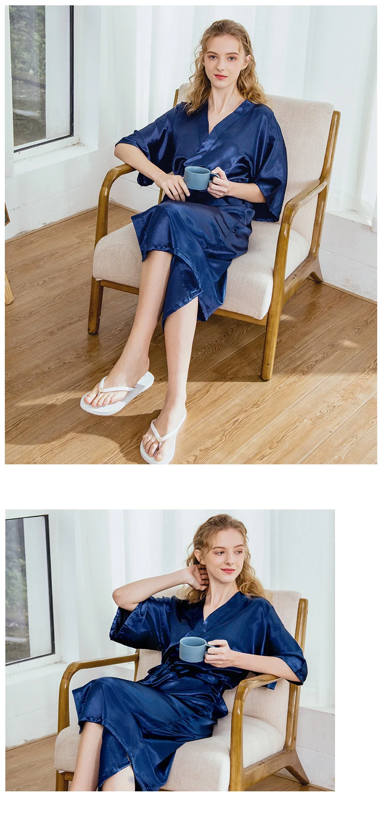 Pajamas silk wedding pajamas women - Image 3