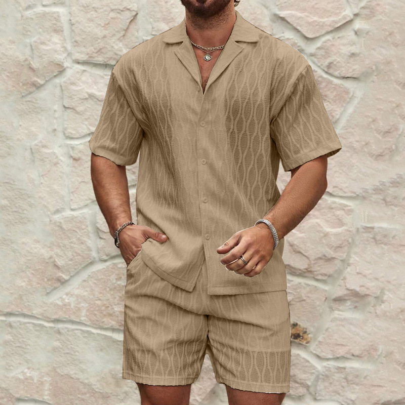 Men Tracksuits Summer Fashion Solid Loose Casual Two - Image 9