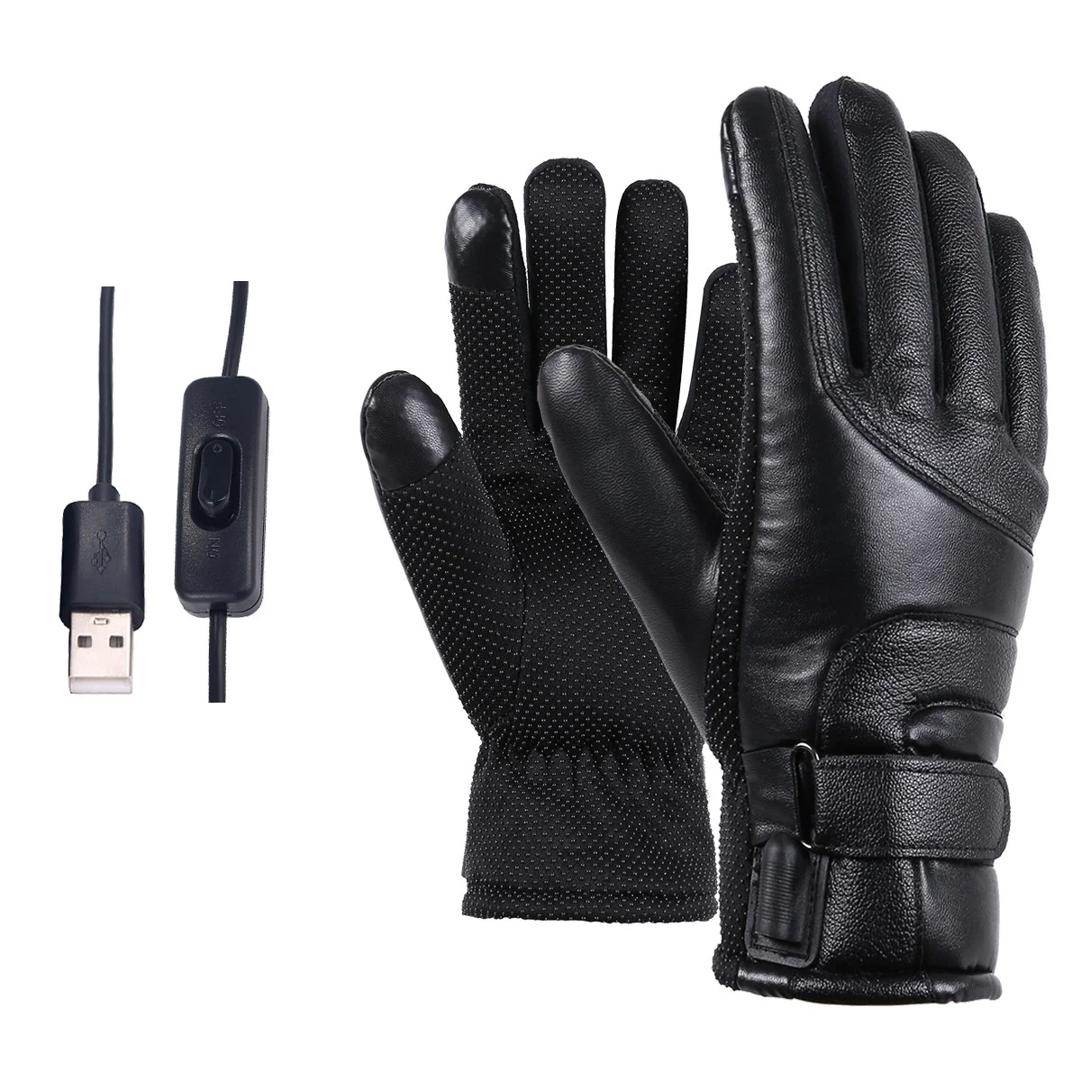 Winter Electric Heated Gloves Windproof Cycling Warm - Image 6