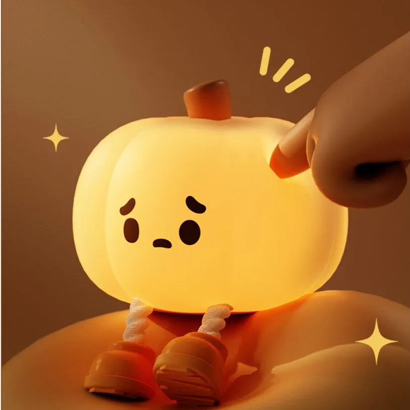 Home Decor Halloween Pumpkin Night Light Cute Soft - Image 5