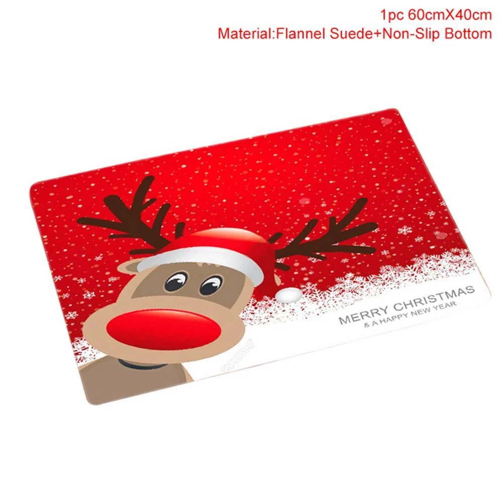 Merry Christmas Bathroom Curtain Santa Claus Toilet - Image 10