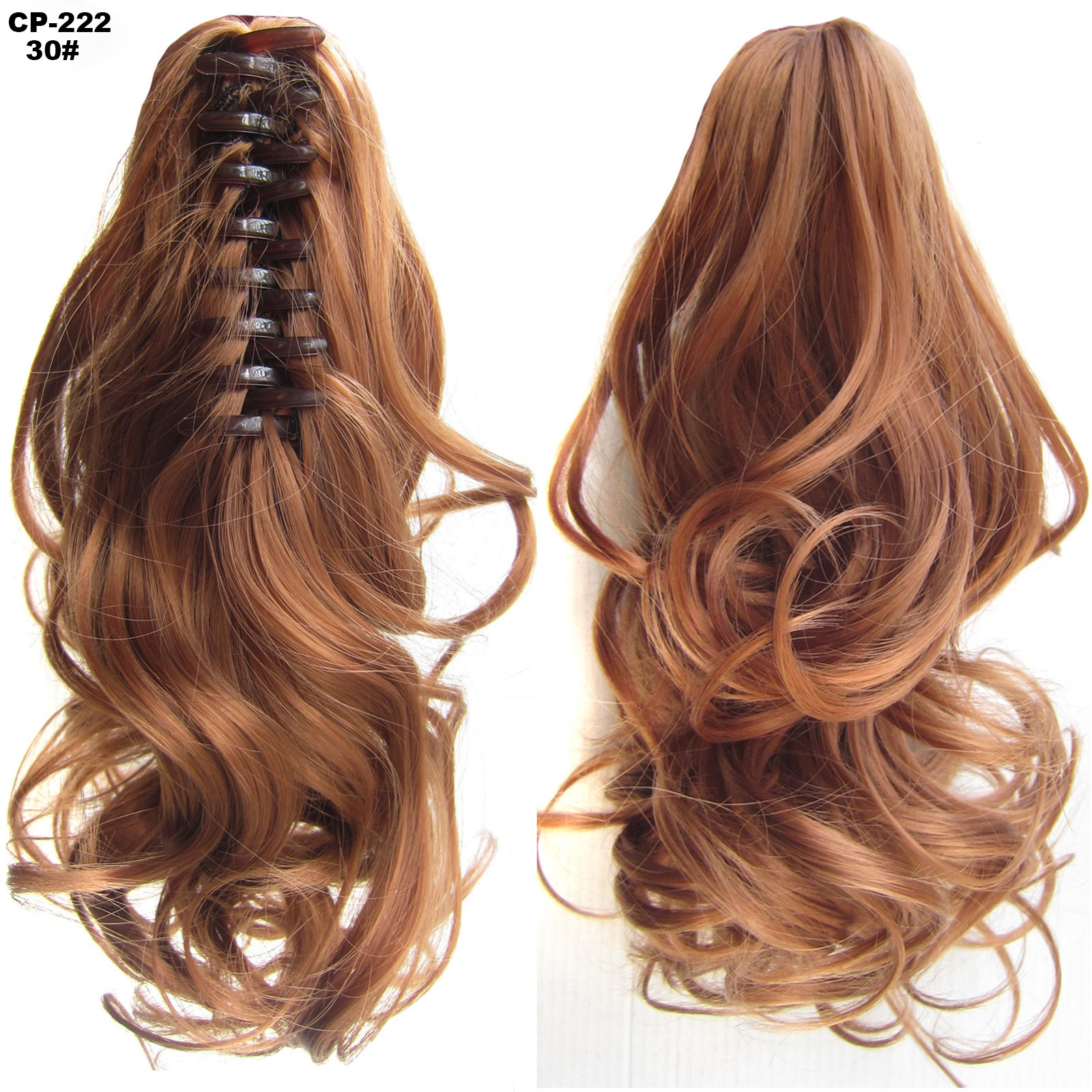Long Wave Ponytail Wrap Around Ponytail Clip in Hair - Image 8