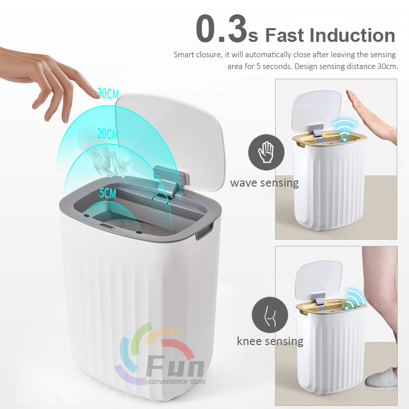 Smart Trash Can with Lid for Bedroom and Living Room - Image 6