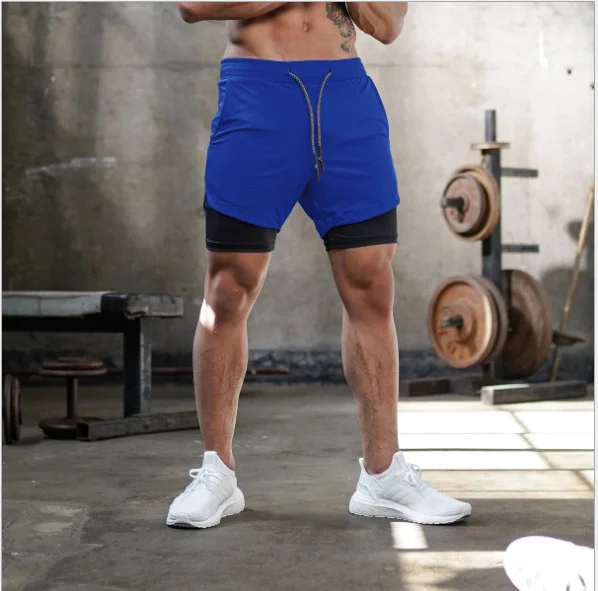 Summer Running Shorts Men 2 in 1 Sports Shorts - Image 9