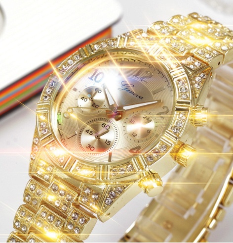 Women Crystal Quartz Analog Wrist Watch Fashion - Image 4