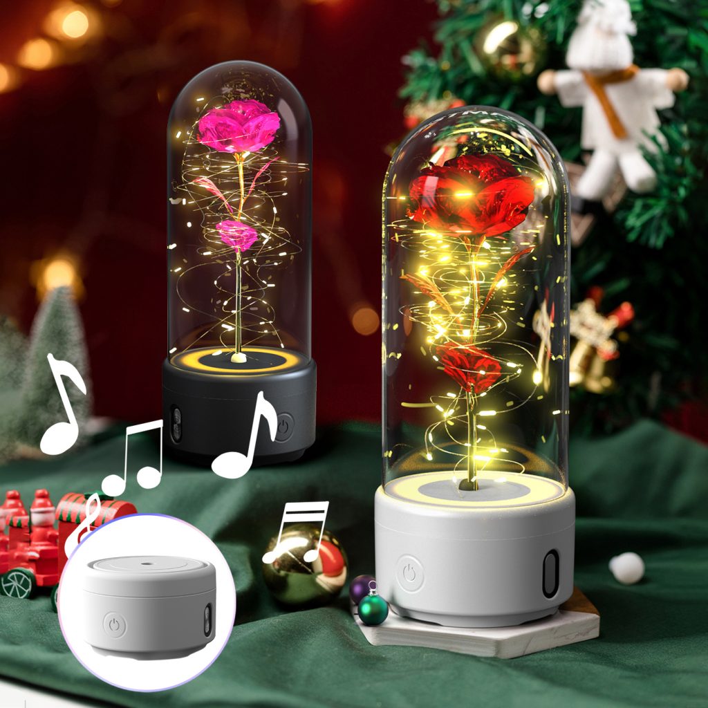Creative 2 in 1 Rose Flowers LED Light and