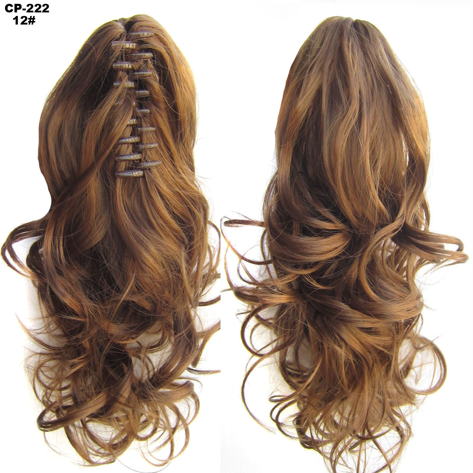 Long Wave Ponytail Wrap Around Ponytail Clip in Hair - Image 6
