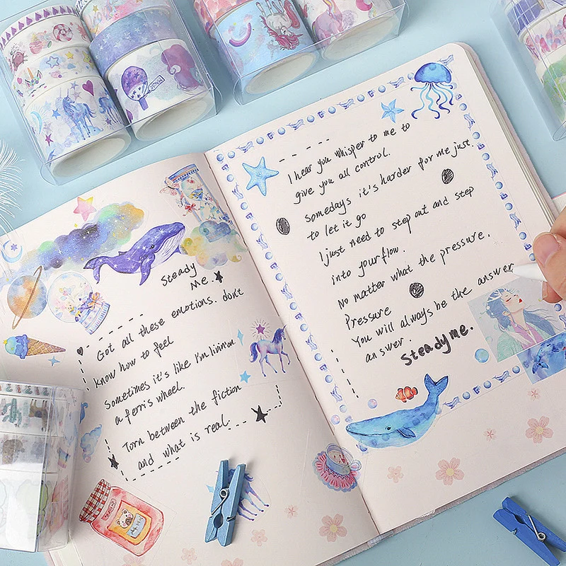 8 Rolls of Washi Tape Stickers - Image 3