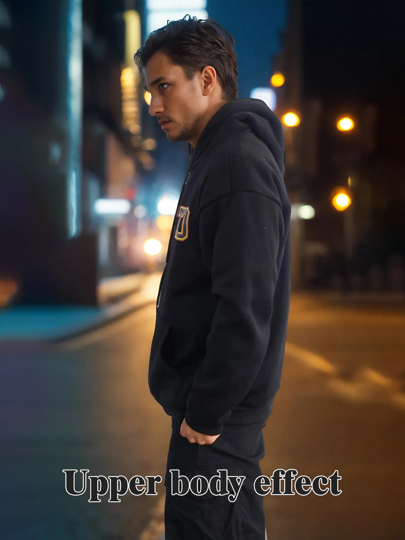Fashionable Solid Color Long Sleeved Printed Hoodie For Both Men And Women - Image 4