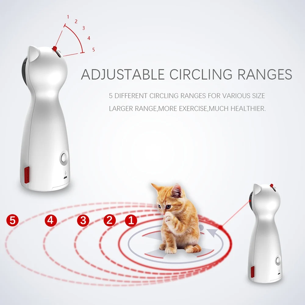 Creative Cat Pet LED Laser Funny Toy Smart Automatic - Image 2