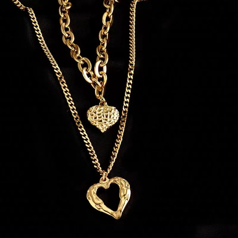 Titanium Steel Angel Wings Love Necklace Irregular - Image 3
