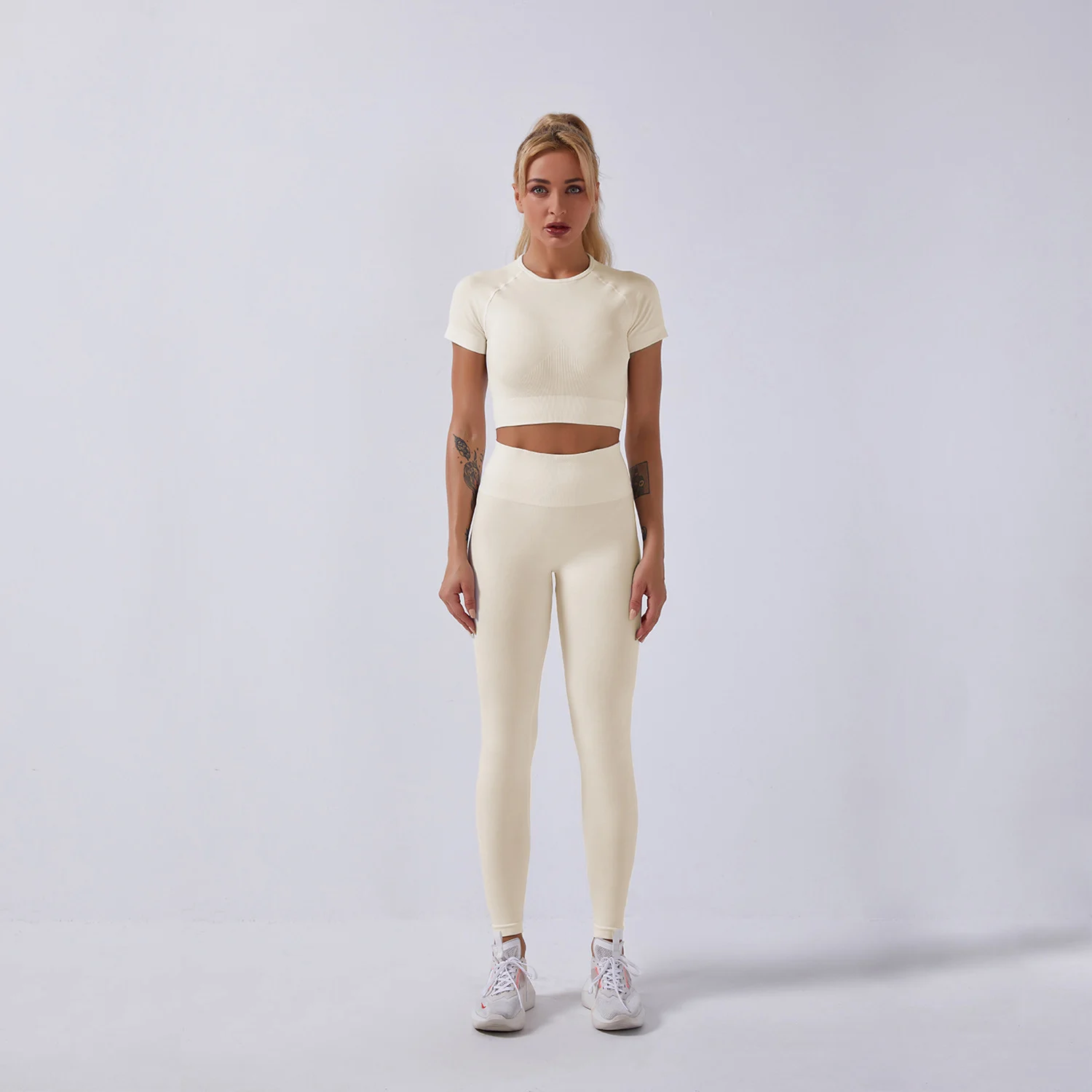 Women fitness active gym seamless botee Yoga Set - Image 2