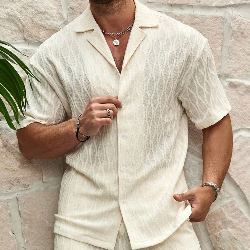 Men Tracksuits Summer Fashion Solid Loose Casual Two - Image 4