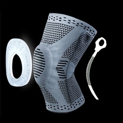 Knee Patella Protector Brace Silicone Spring Knee Pad - Image 10