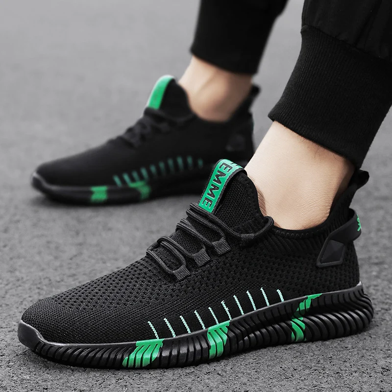 Mesh Sneakers Men Breathable Lightweight Running Shoes - Image 5