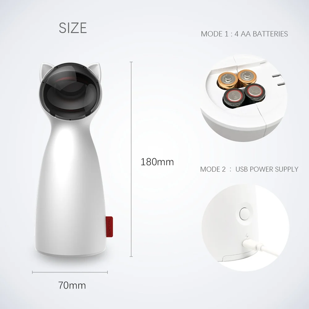 Creative Cat Pet LED Laser Funny Toy Smart Automatic - Image 4