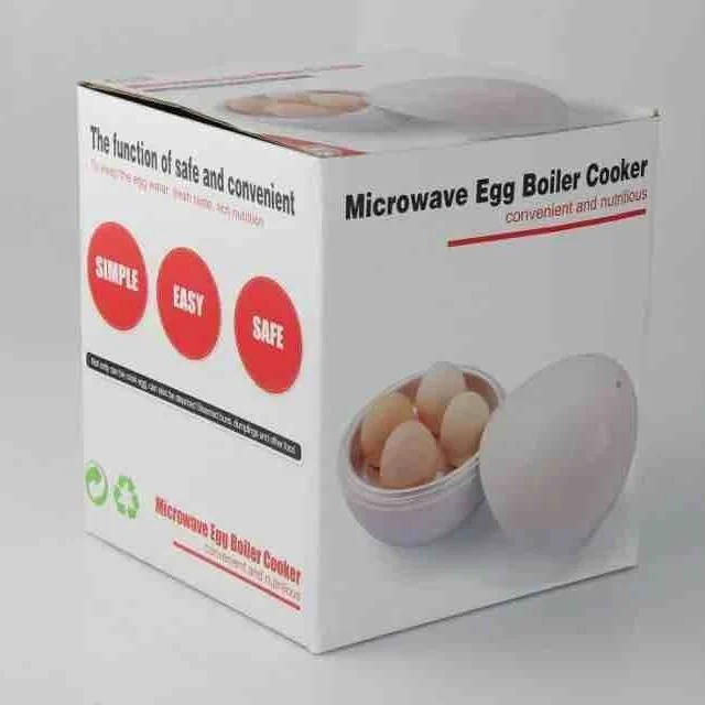 Capacity for 4 Eggs Microwave Egg Steamer Boiler Cooker - Image 5