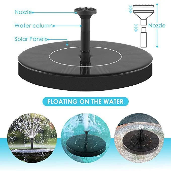 Solar Fountain Outdoor Garden Classic Round - Image 7