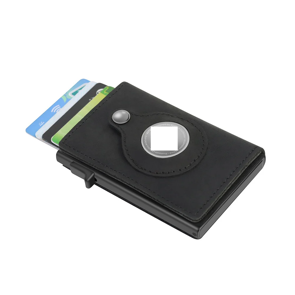 Rfid Card Holder Men Wallets Money Bag Male Black Short - Image 6