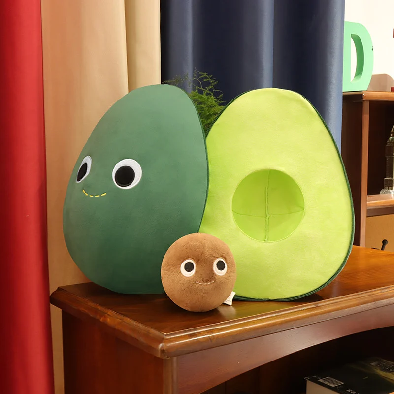 Cute Fruit Avocado Plush Toy Stuffed Doll Baby Kids