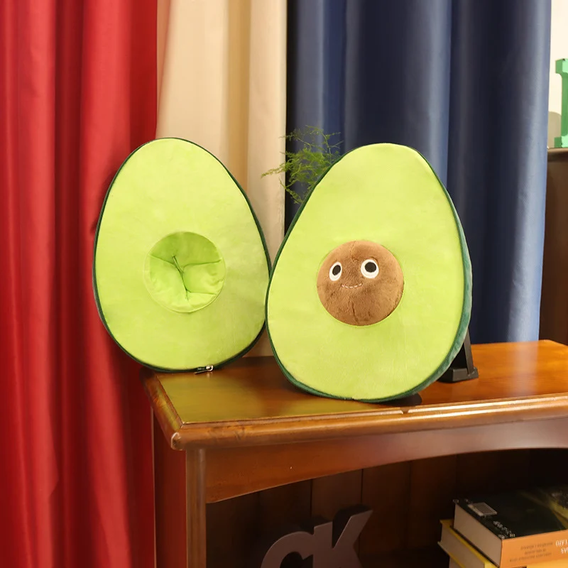 Cute Fruit Avocado Plush Toy Stuffed Doll Baby Kids - Image 2