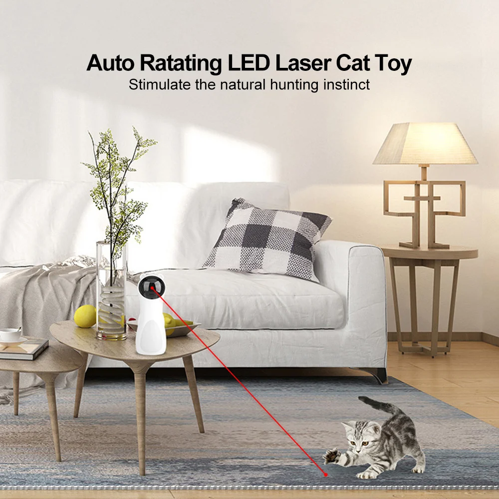 Automatic Laser Cat Toy Bear Laser Cat Toy LED Red - Image 3