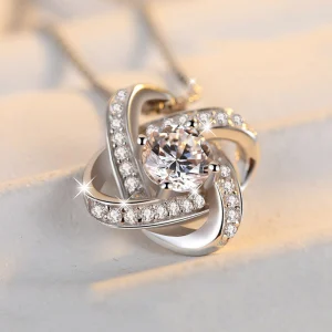 925 Sterling Silver Necklace for Women Forever Heart