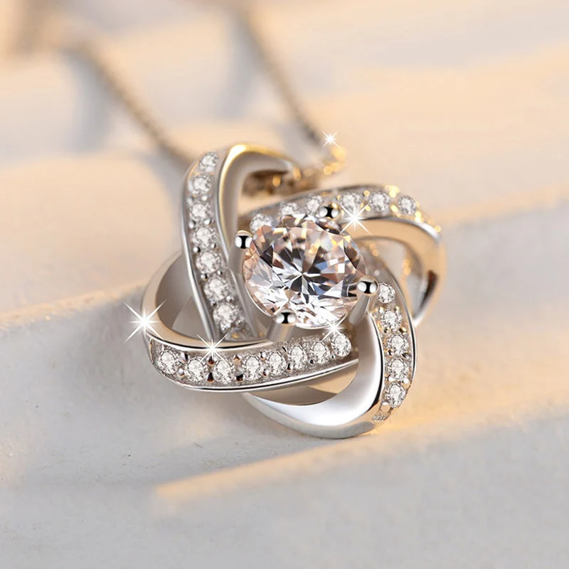 925 Sterling Silver Necklace for Women Forever Heart